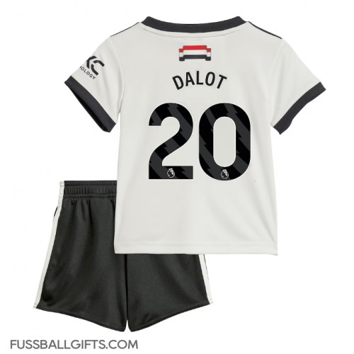 Manchester United Diogo Dalot #20 Fußballbekleidung 3rd trikot Kinder 2024-25 Kurzarm (+ kurze hosen)